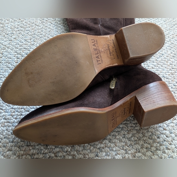 Italeau Women's Waterproof Brown Leather Boots Size 7.5 - Picture 7 of 9